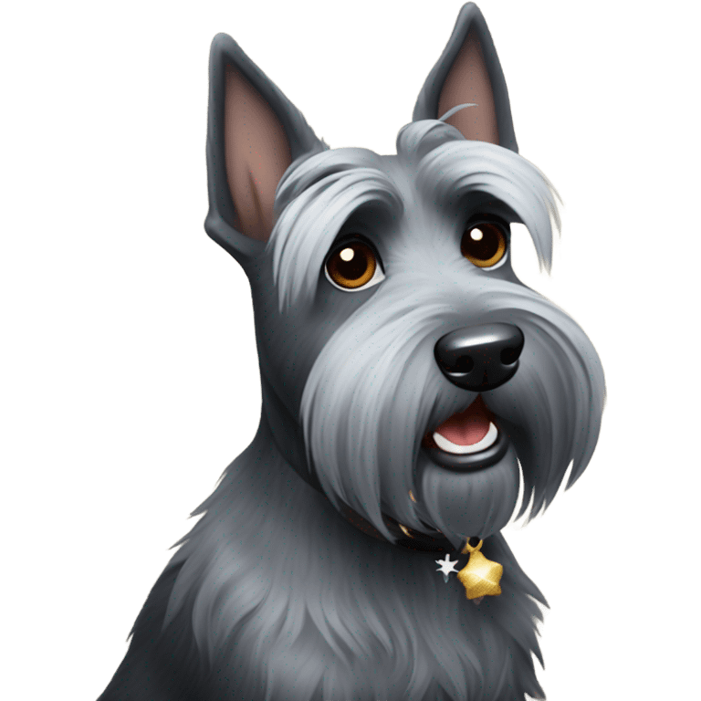 Scottish Terrier new year  emoji