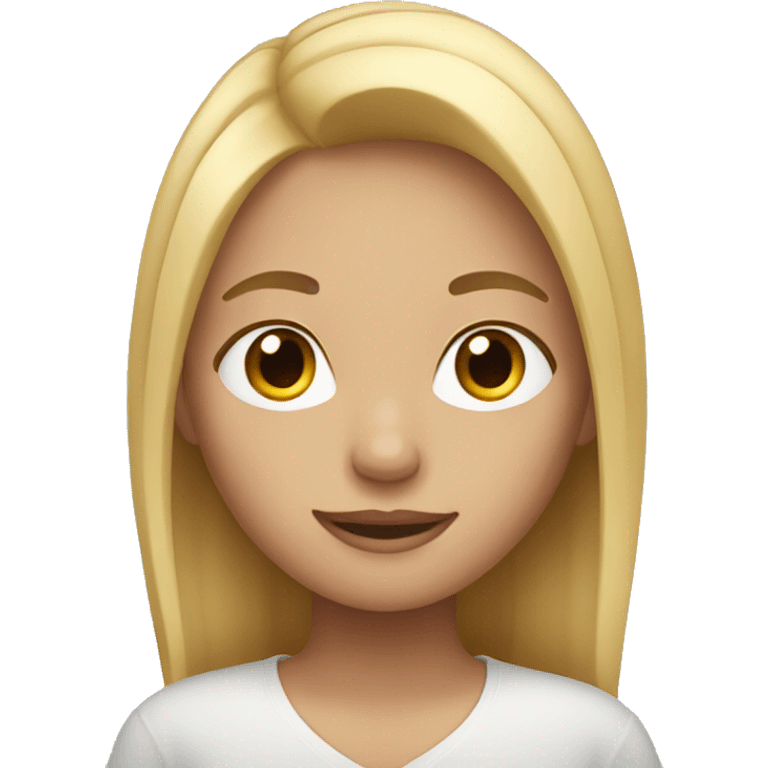 Girl with blond hair  emoji