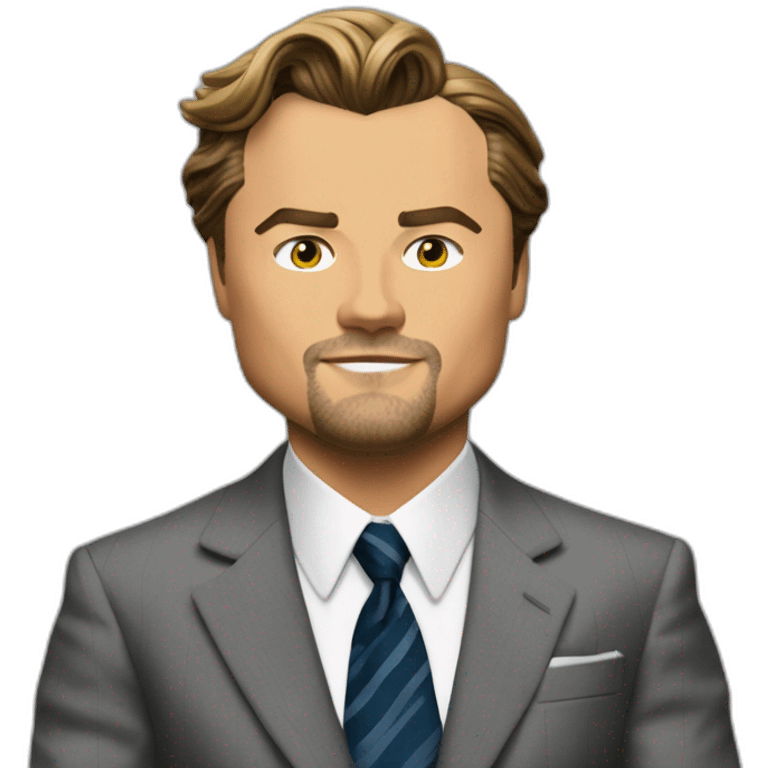 Leonardo DiCaprio in 'The Wolf of Wall Street' during the 'Sell Me This Pen' scene emoji