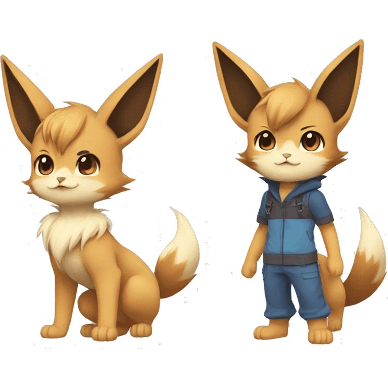 Catboy-Chibi-Sona-Eevee-Fakémon full body emoji