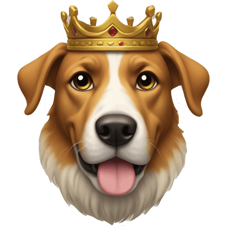 Dog king emoji