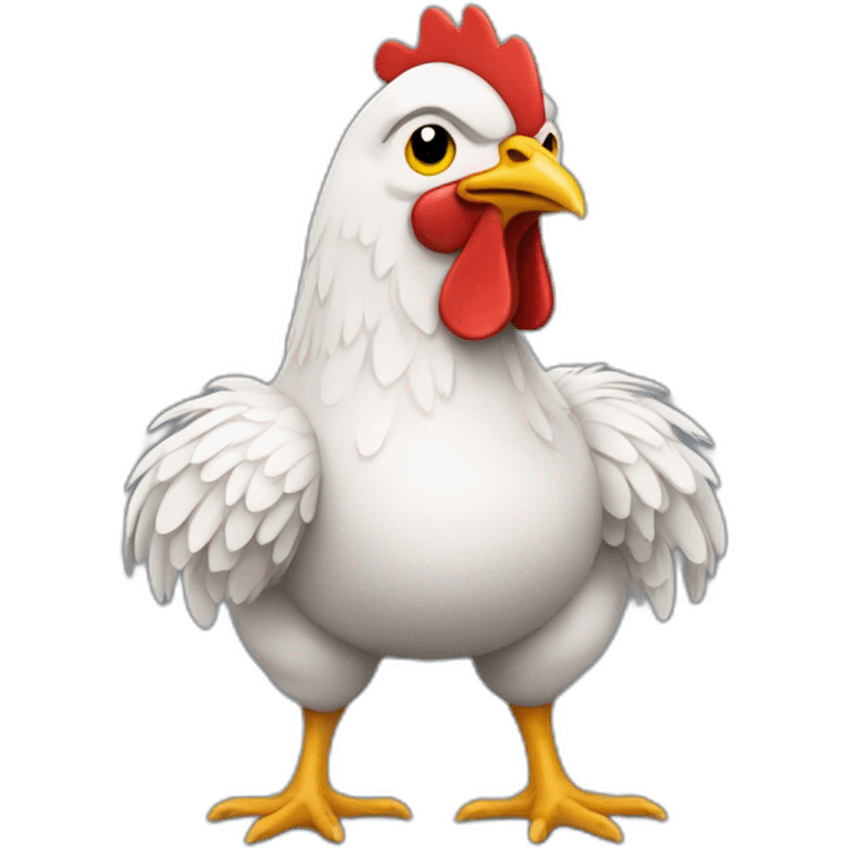 chicken wearing river plate shirt emoji