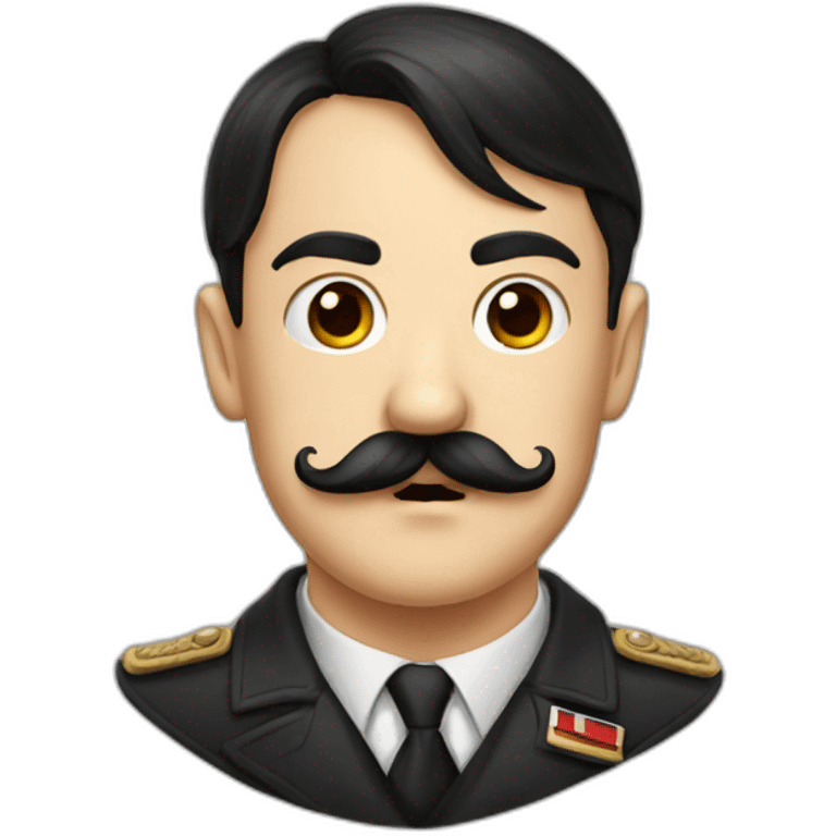 Hitler et sa moustache emoji