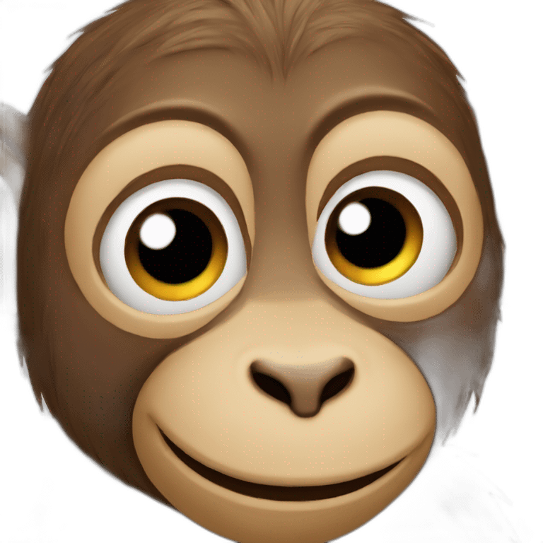 A monkey who is in love emoji