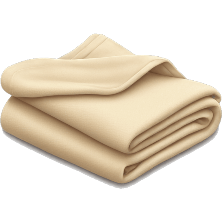 Folded beige blanket emoji