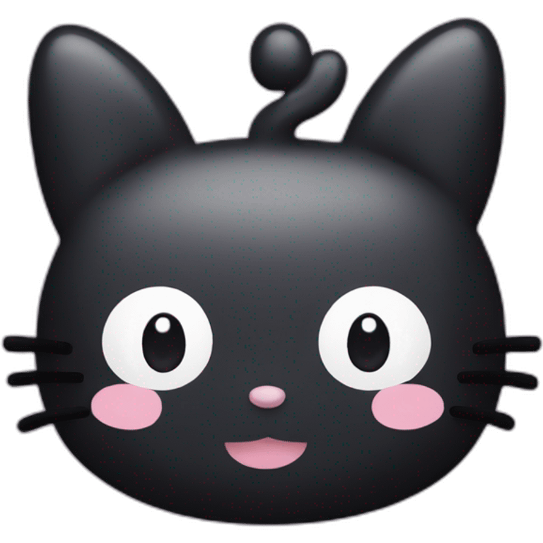 sanrio kuromi head emoji