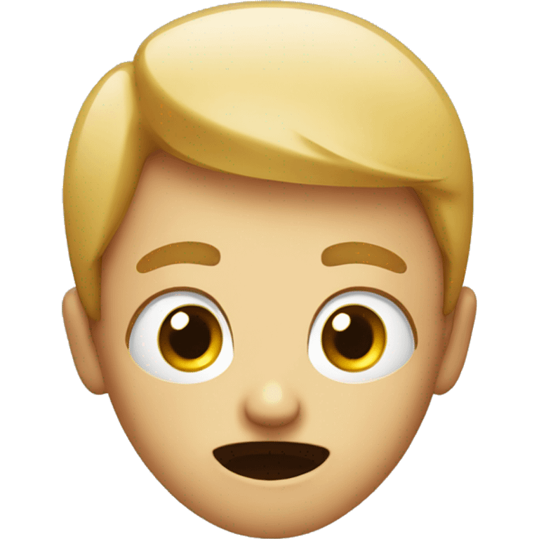 A face with open eyes surprised emoji