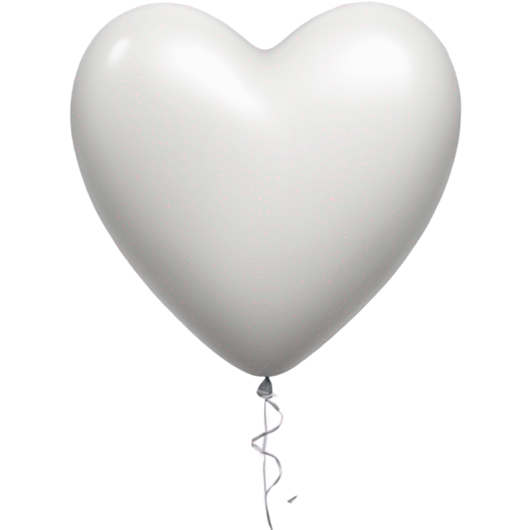 White Heart Balloons emoji