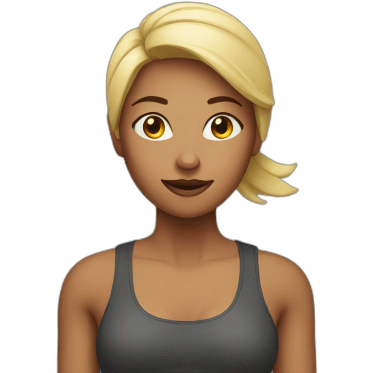 fitness woman emoji