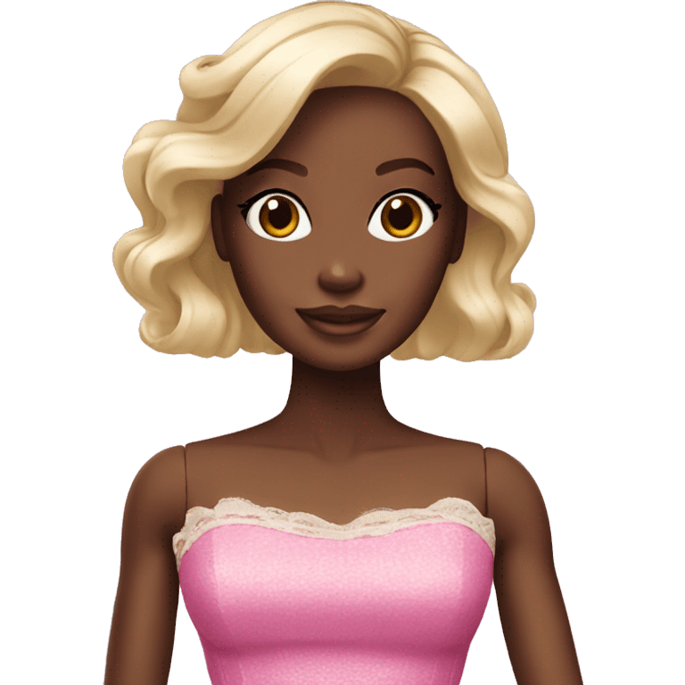 dark skinned Barbie emoji