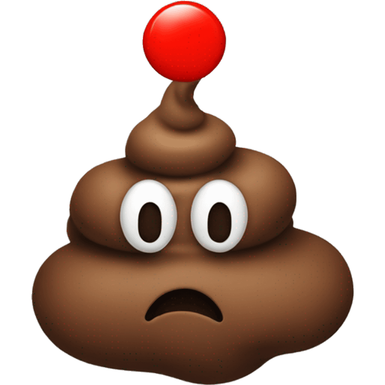 poop with red circle and x on top of it emoji