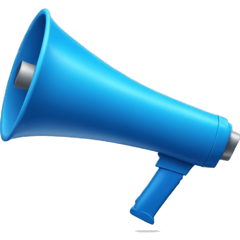 blue megaphone emoji