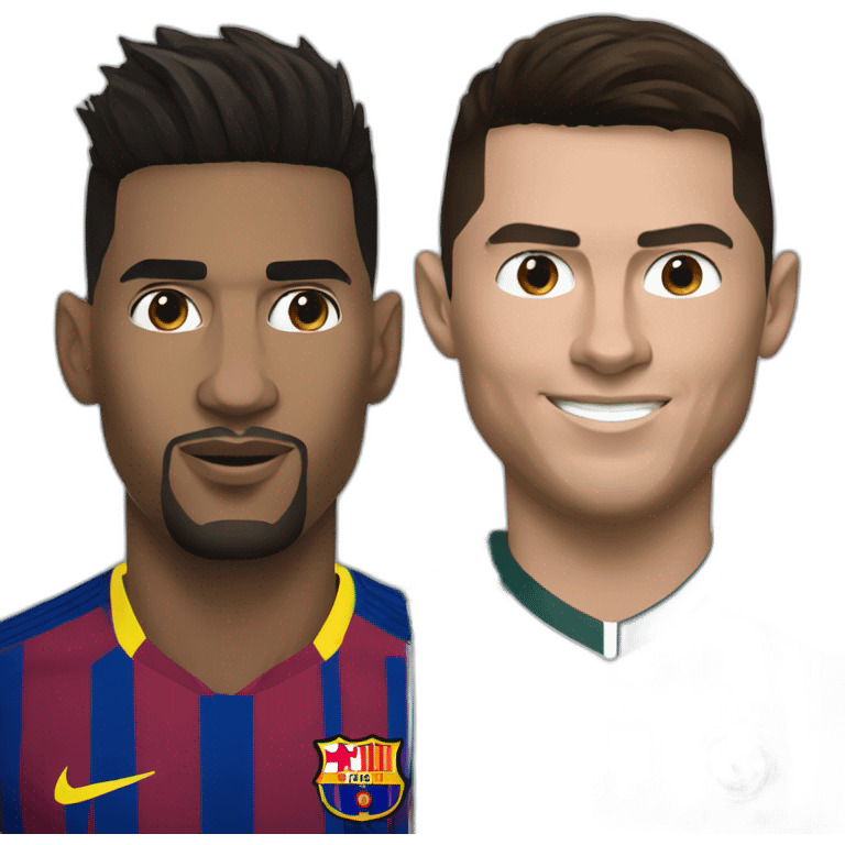 Messi and Ronaldo emoji