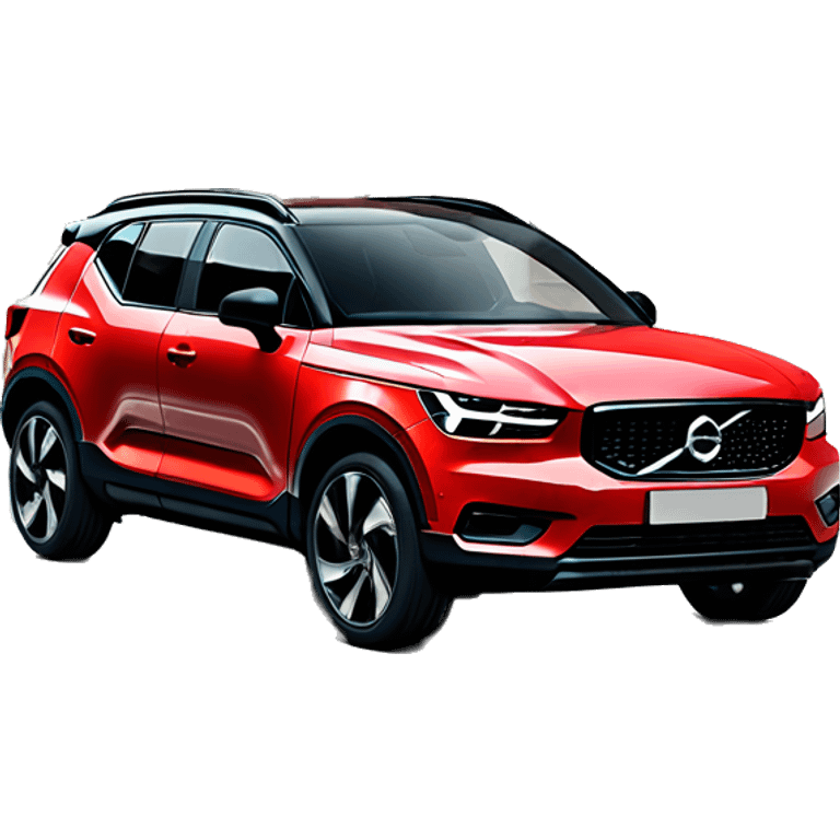 Red Volvo xc40 2024 emoji