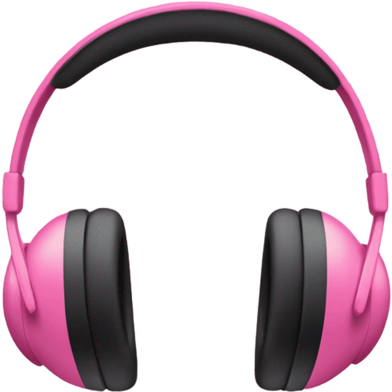 Pink headphones emoji