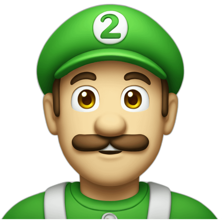 Luigi from Hotel Mario emoji