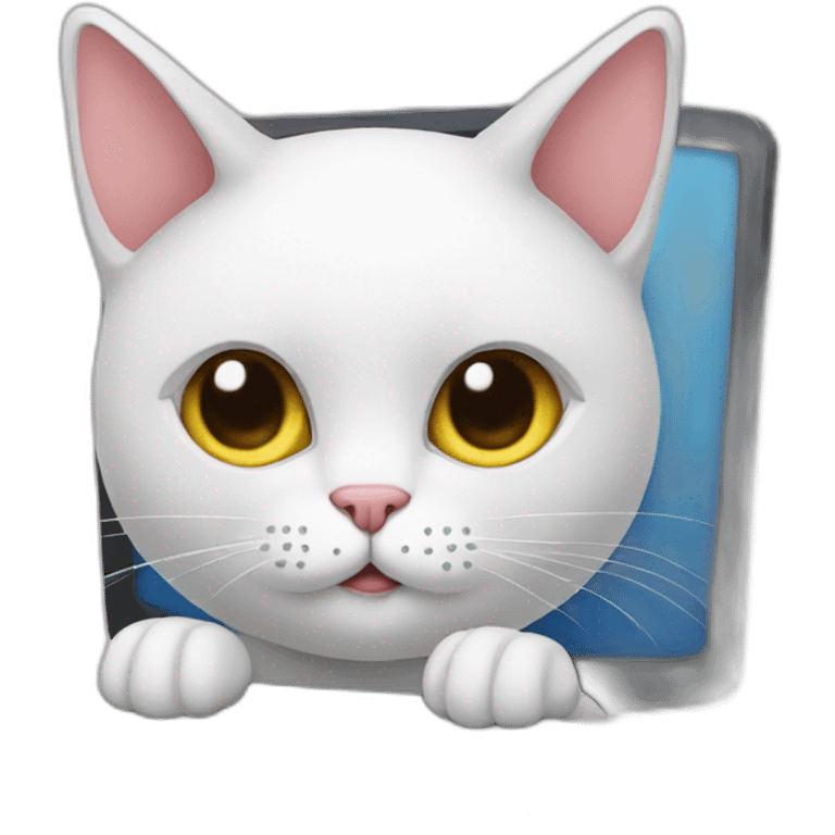 Cat computer emoji