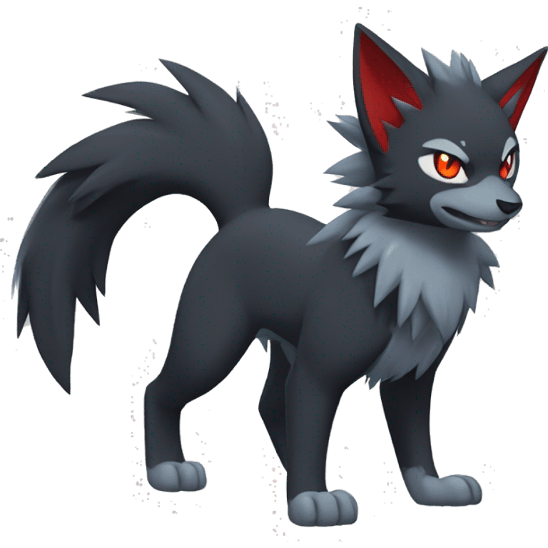 Litten-Zoroark-Mightyena-Zorua full body emoji