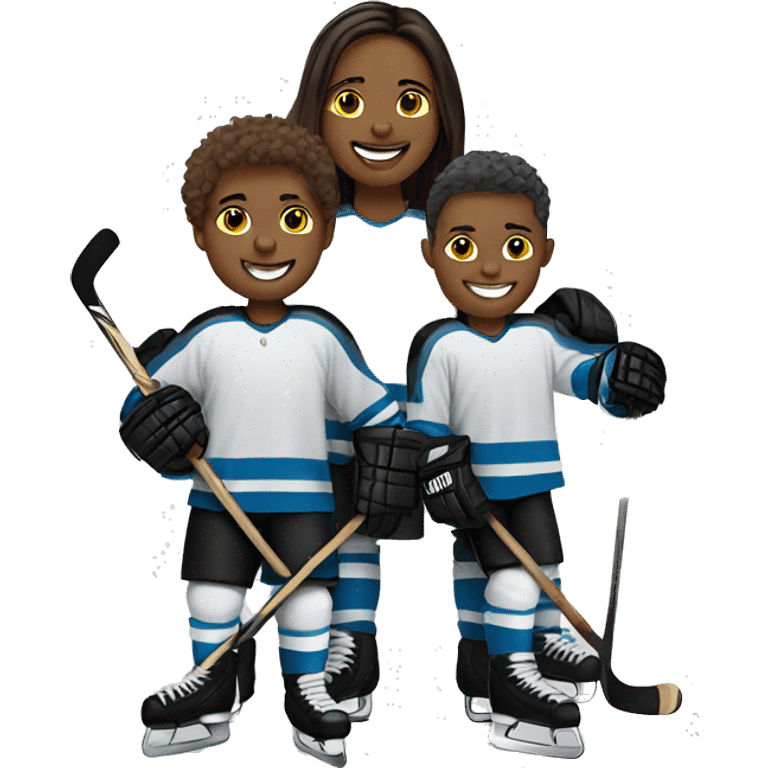 Hockey family emoji