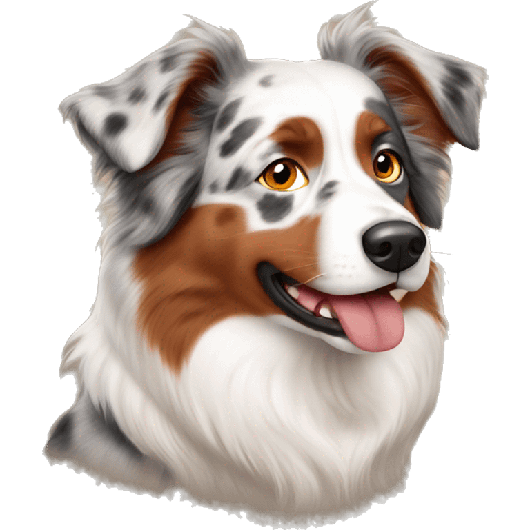 Australian shepherd red Merle  emoji