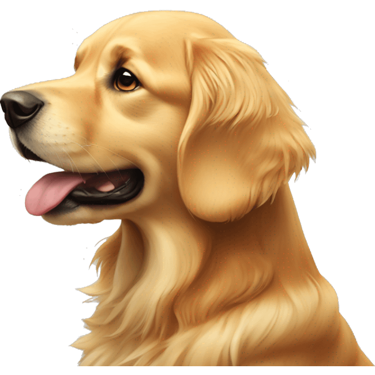 A golden retriever  emoji