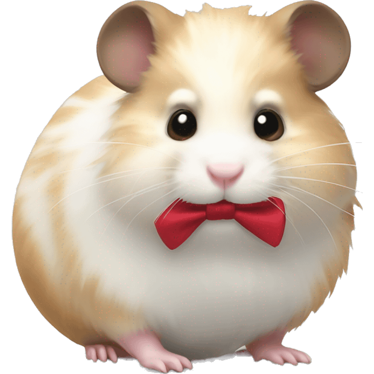 Generate hamster with bow  emoji