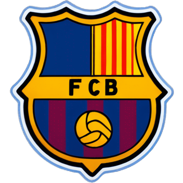 Fc Barcelona logo emoji