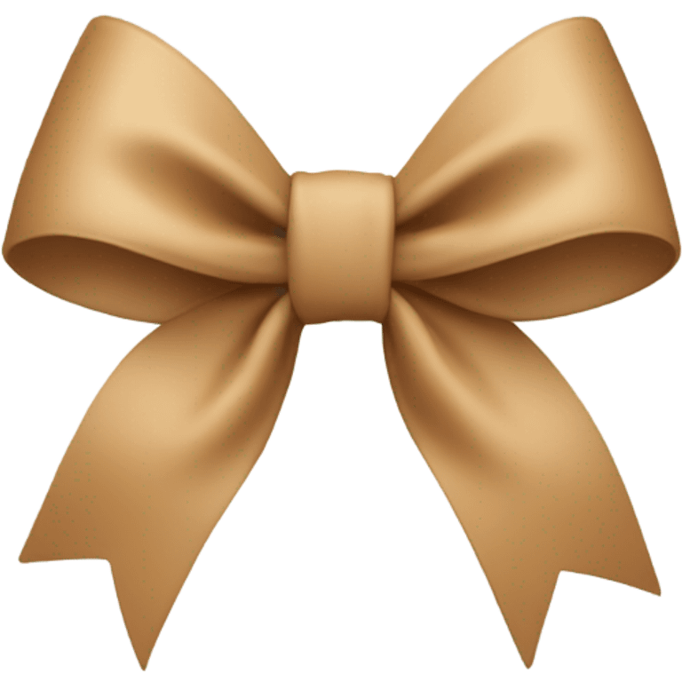 tan bow emoji