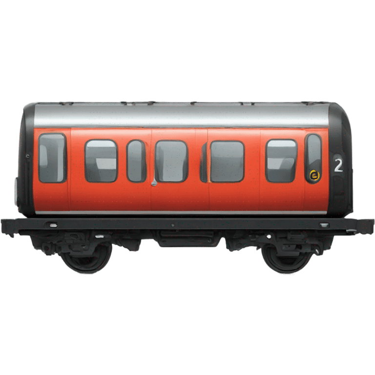 london underground train car side , from the side view emoji