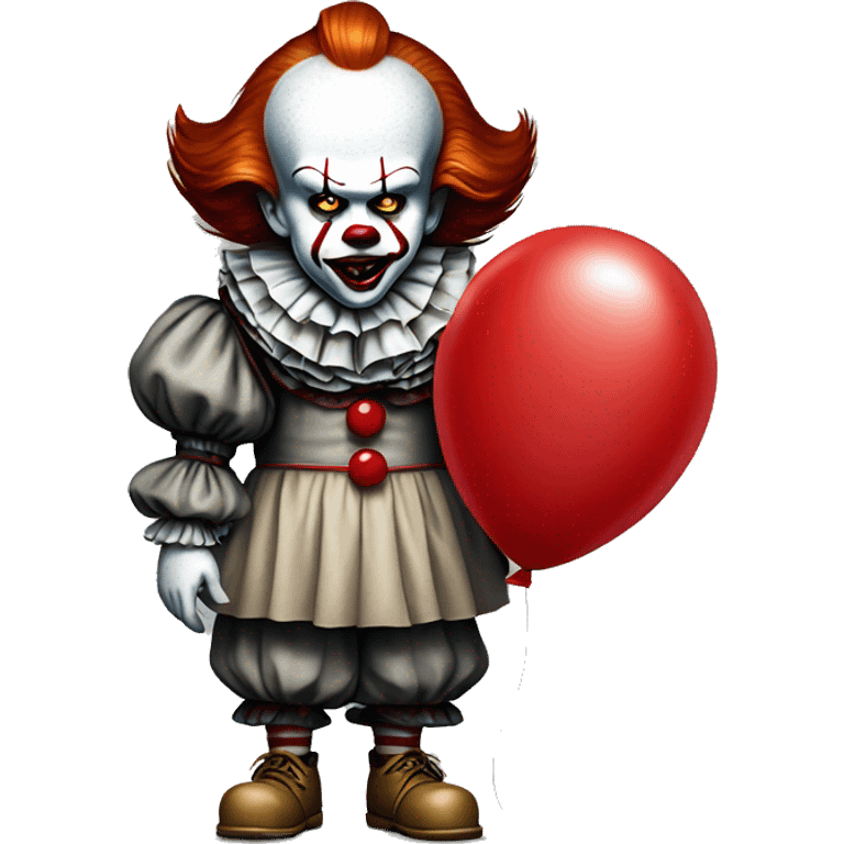 Pennywise holding red balloon emoji