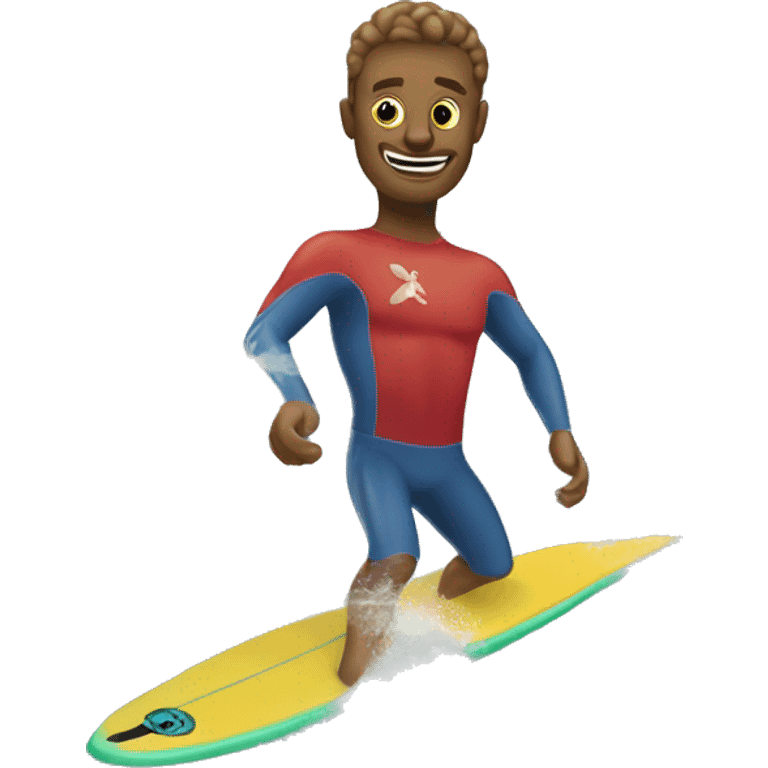 Surfing at Muizenburg beach emoji