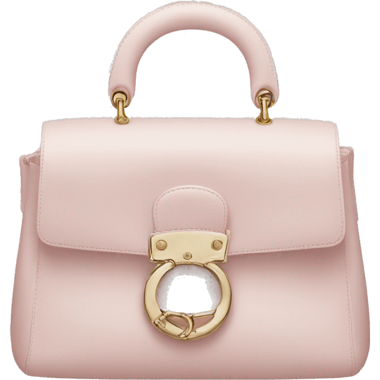 Pale pink Dior bag emoji