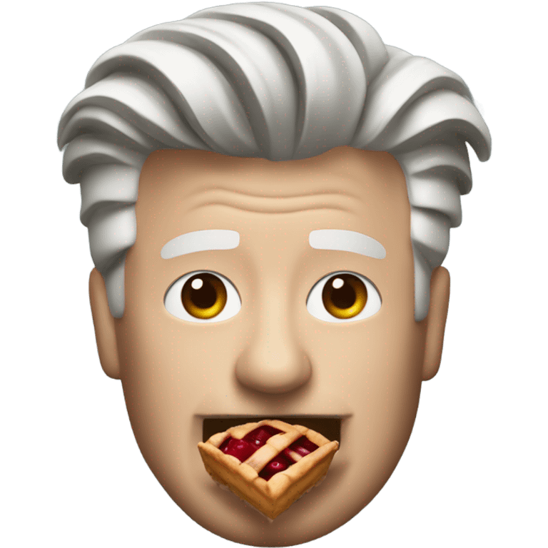 david lynch with a cherry pie emoji