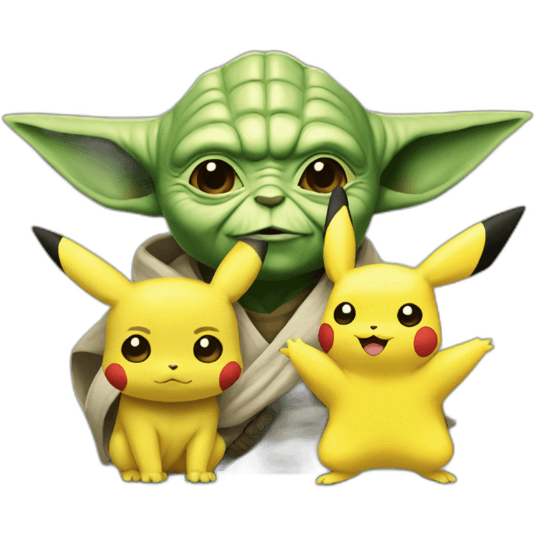 yoda and pikachu emoji