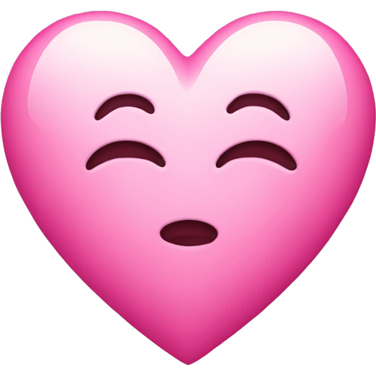 Pink Heart with top emoji