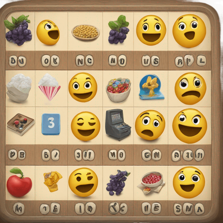 Bingo board emoji