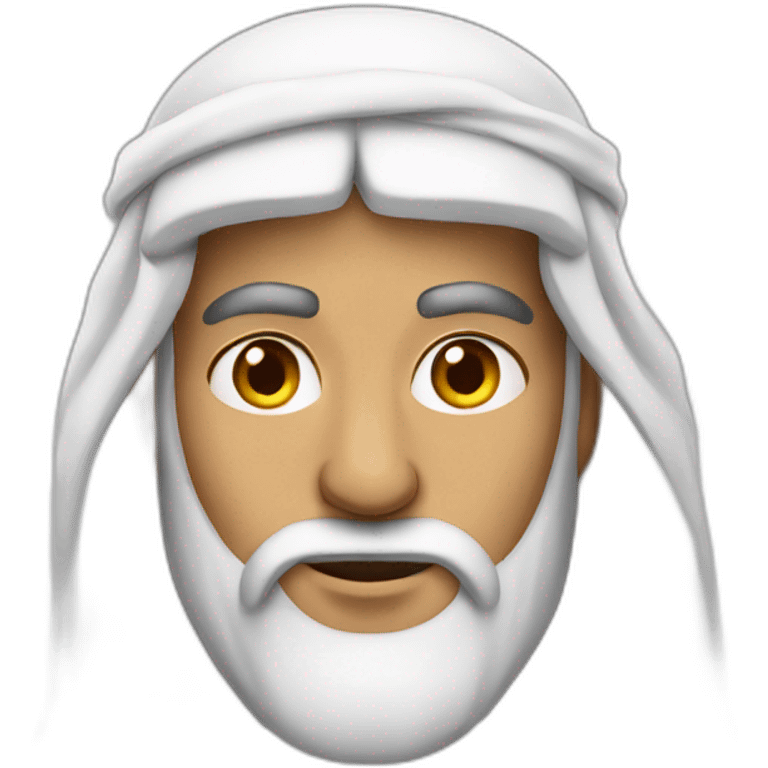 Arab man with pointy beard emoji