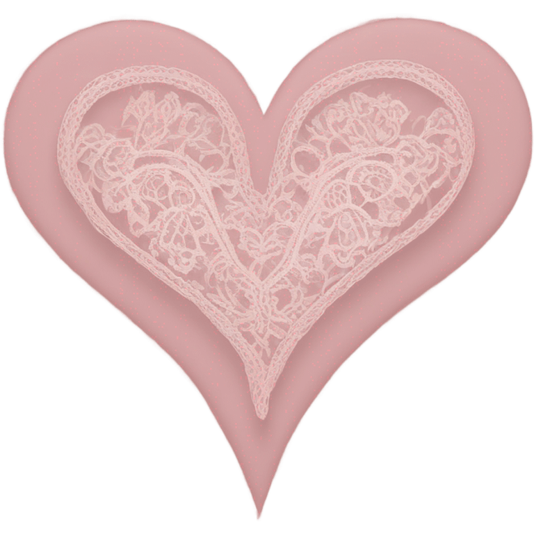 pink lace heart emoji