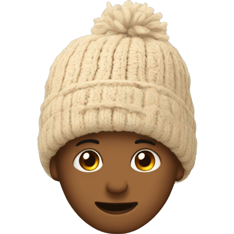 beige winter beanie no person emoji