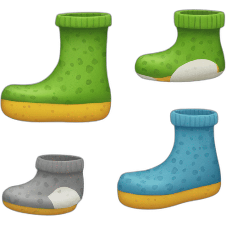 crocs and socks emoji