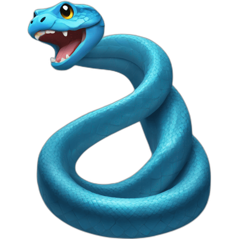 Blue Snake emoji