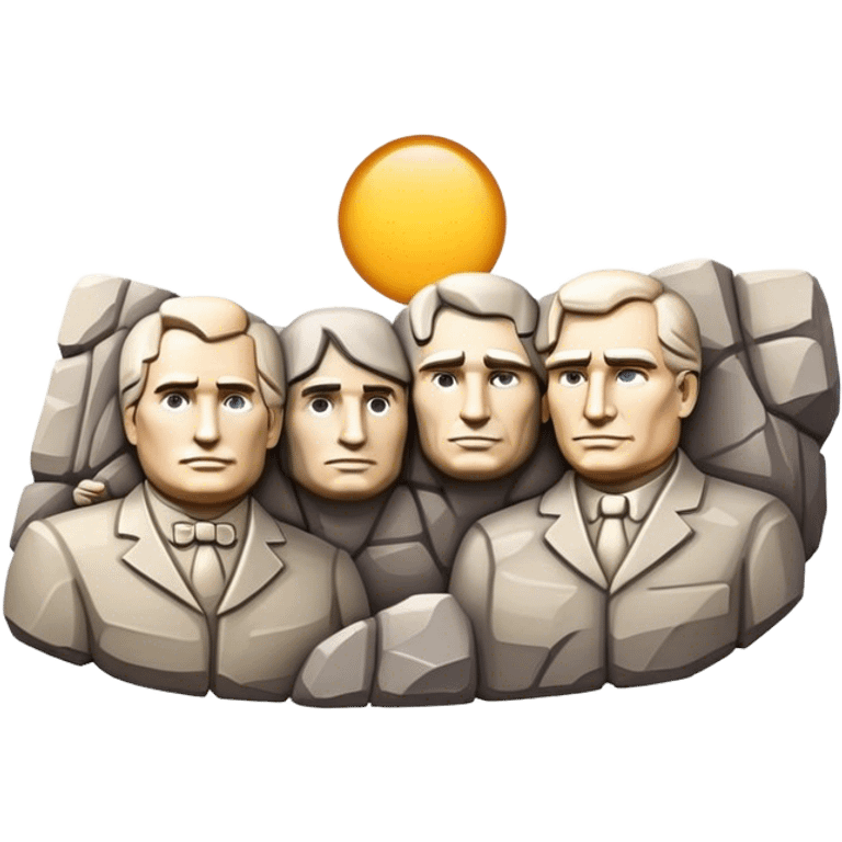 Cinematic Realistic Mount Rushmore Emoji emoji