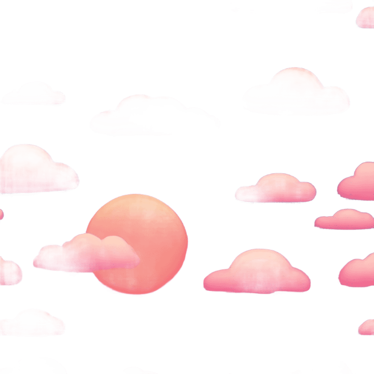 sunrise with pink clouds emoji