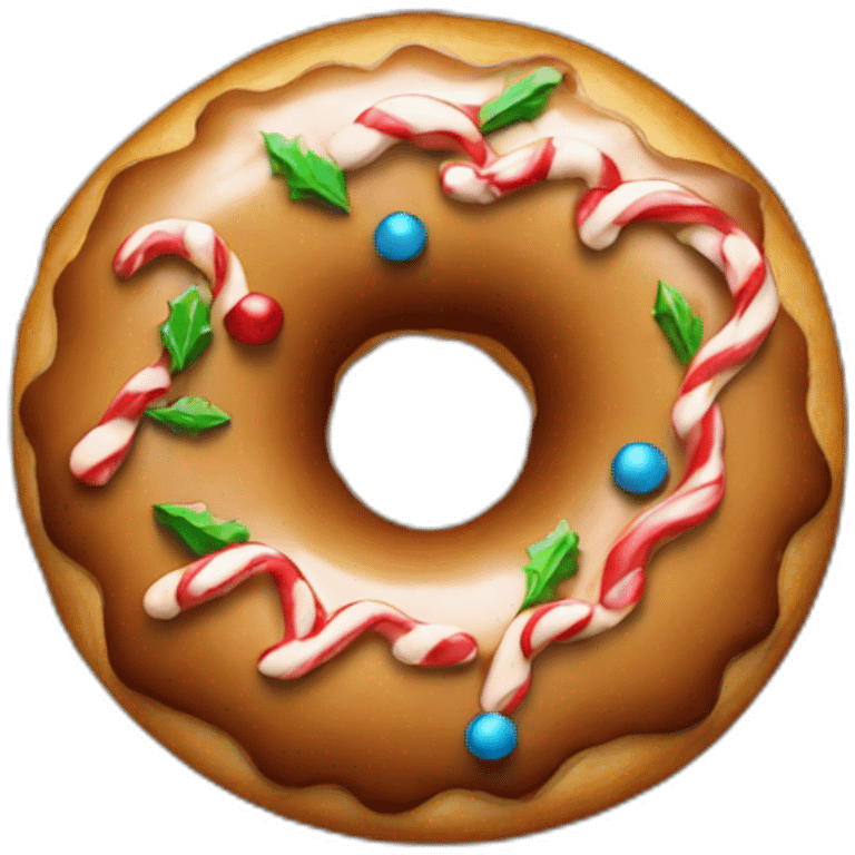 christmas donut emoji