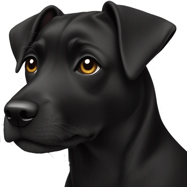 1 dog Black Patterdale Terrier emoji