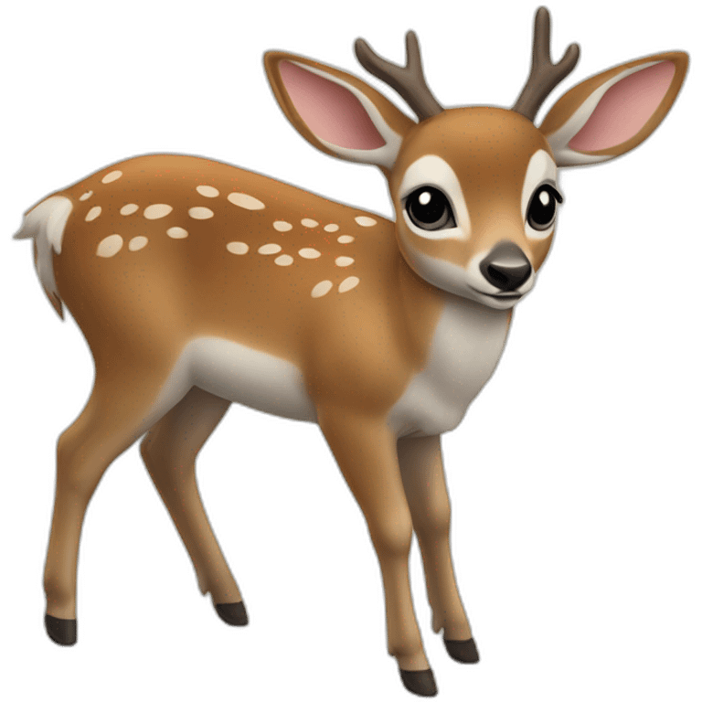 Biche qui a l’air très en colère  emoji