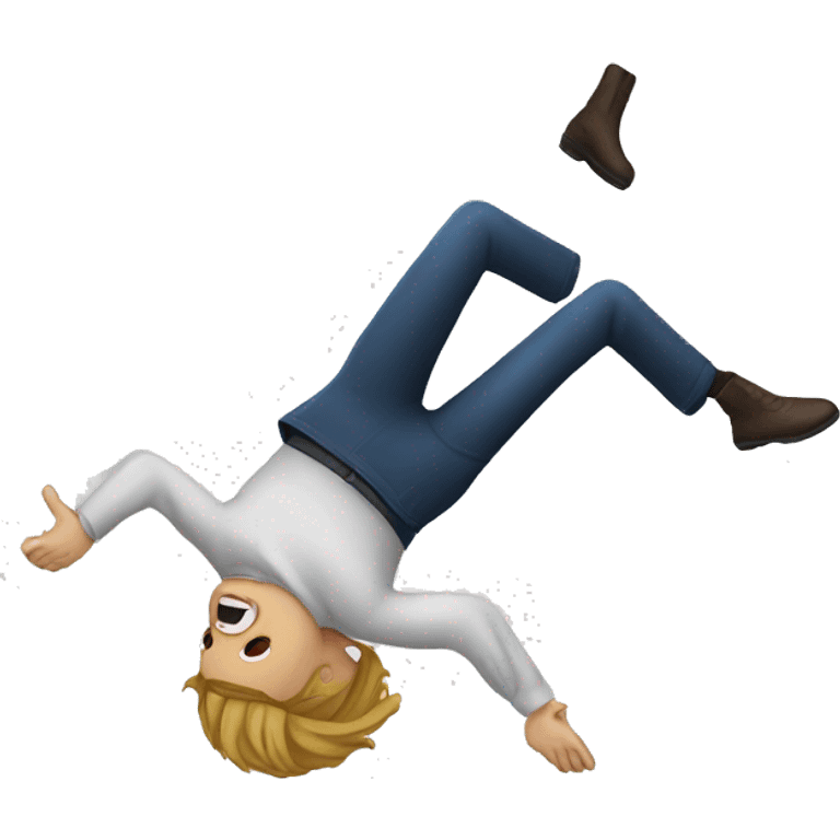 Falling person emoji