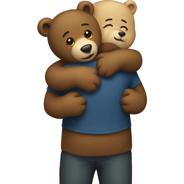 Hugging bears  emoji