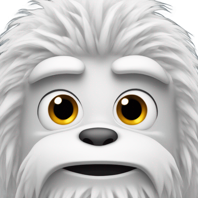 squatting yeti emoji emoji