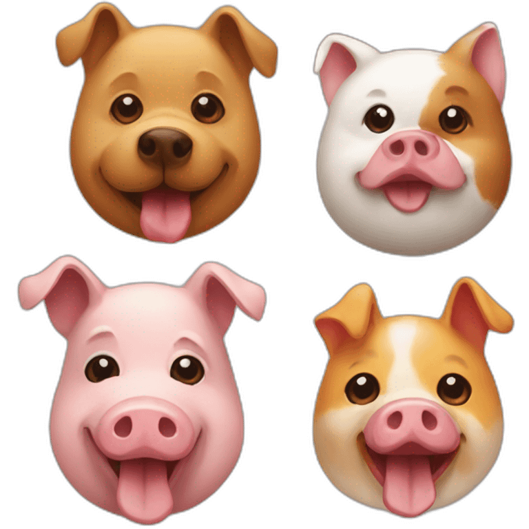 pig-dog-duck-chicken-shrimp emoji